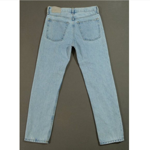 Everlane Jeans Mens 24 Regular Blue Relaxed Straight Denim light Wash - Picture 1 of 16